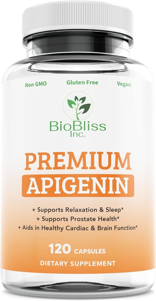 Apigeninの補足– 50mg 120の帽子、4か月の供給PotentのBioflavonoid及びAntioxidant.*緩和のための急な援助、前立腺の健康及び多く*非GMO -グルテンフリーのビーガン
