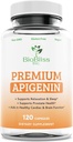 Apigeninの補足– 50mg 120の帽子、4か月の供給PotentのBioflavonoid及びAntioxidant.*緩和のための急な援助、前立腺の健康及び多く*非GMO -グルテンフリーのビーガン