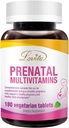 Lovita Prenatal Multivitamins - 包括的な栄養素のサポート 前に、耐久性、およびポスト妊娠 - 180 ベジタリアンタブレット