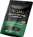 LUAL Papaya酵素コンプレックス - Papain、Bromelain、Digestive Enzymesを備えたChewable錠 - ダイジェクションと栄養素吸収をサポート - ナチュラルパパイヤ風味 - 180カウント