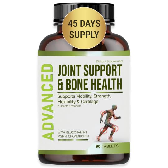 NutraProグルコサミンコンドロイチンMSMジョイントリリーフサプリメント&骨の健康 - Knee&ジョイントリリーフ、骨の強さ、関節の健康、運動、柔軟性、強度と快適性のために。 45日は、サービング