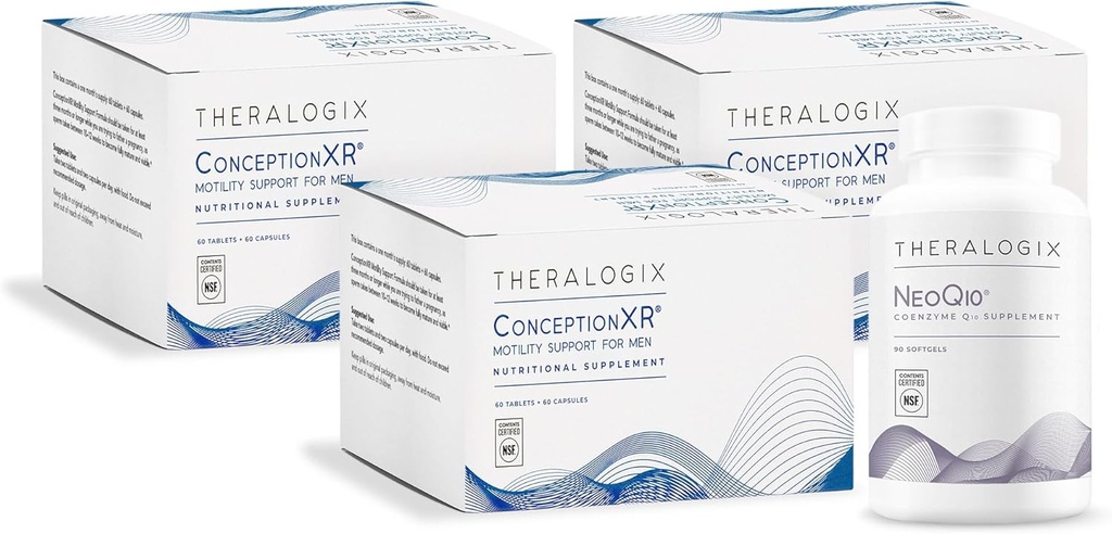 Theralogix ConceptionXR Motilityサポートフォーミュラ+NeoQ10バンドル、270カウント(パッケージ4)
