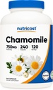 Nutricost Chamomile 750mg, 240 ベジタリアンカプセル, 120 サービング - Non-GMO, グルテンフリー