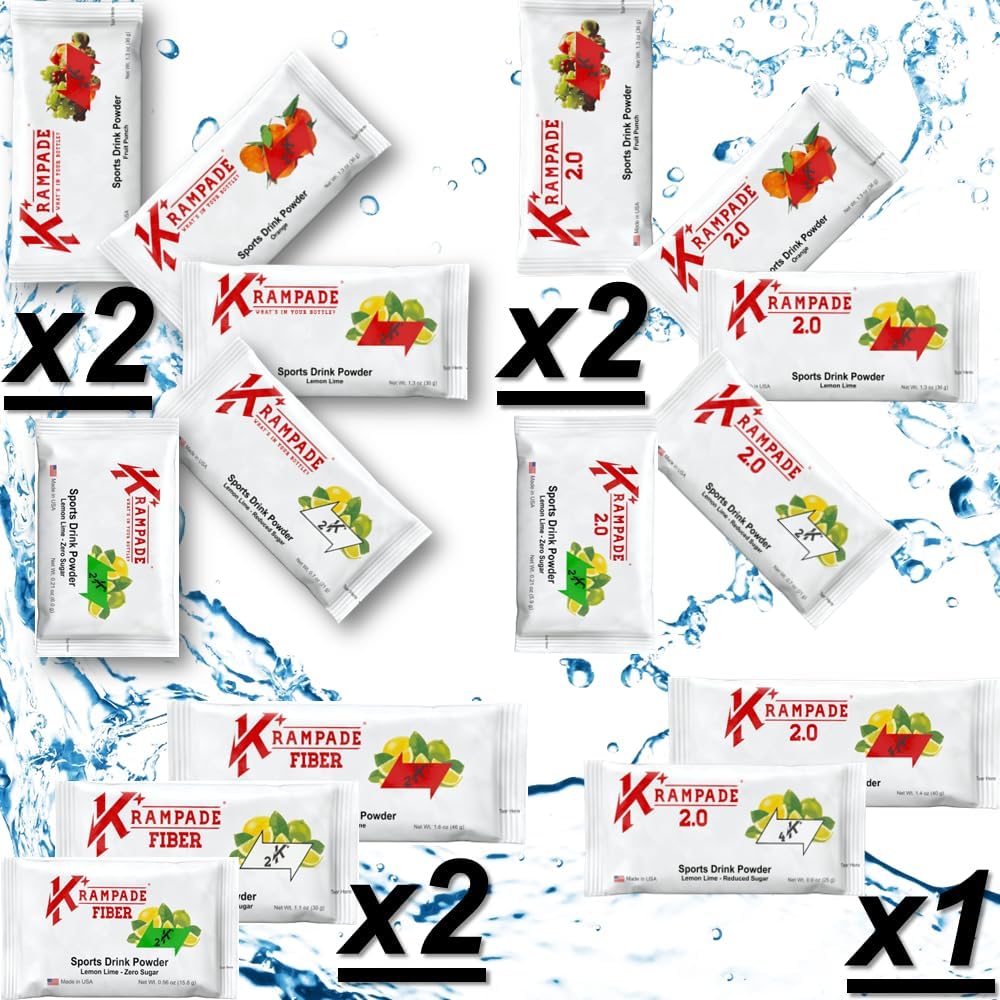 Krampade電解液粉末カリウムサプリメント - 2000mg K +、 >2Xよりココナッツ水  ランプの救済と予防 | 水分補給パウダーパケット