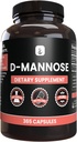 ピュアの元のINGREDIENTS D-Mannose (365のカプセル)マグネシウムか米の注入口無し、常に純粋な実験室は確認しました