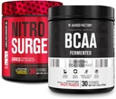ジャック工場 Nitrosurge シュレッド サーミノーム プレワークアウト に Blueberry Lemonade & BCAA で フルーツ パンチ のために ボディ 交換, 筋肉の構築と回復