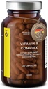 CLAV Vitamin B Complex - 120 Capsules - All 8 B Vitamins with Co-Factors Myo-Inositol & Choline - Supports Energy Metabolism - Vegan - Made in Germany