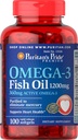 Puritan's Pride Omega-3フィッシュオイル1200mg(360mgアクティブオメガ-3) - 100Softgels