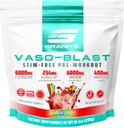 Granite Supplements Vaso Blast, Rainbow Candy Flavor, Stimulant-Free Pre Workout for Men & Women with Grapeseed Extract, Arginine Nitrite, & VasoDrive-AP for Max Pump (20 Servings)