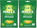 Halls Cough Drops, Assorted Citrus, 30-ct (Pack of 2)
