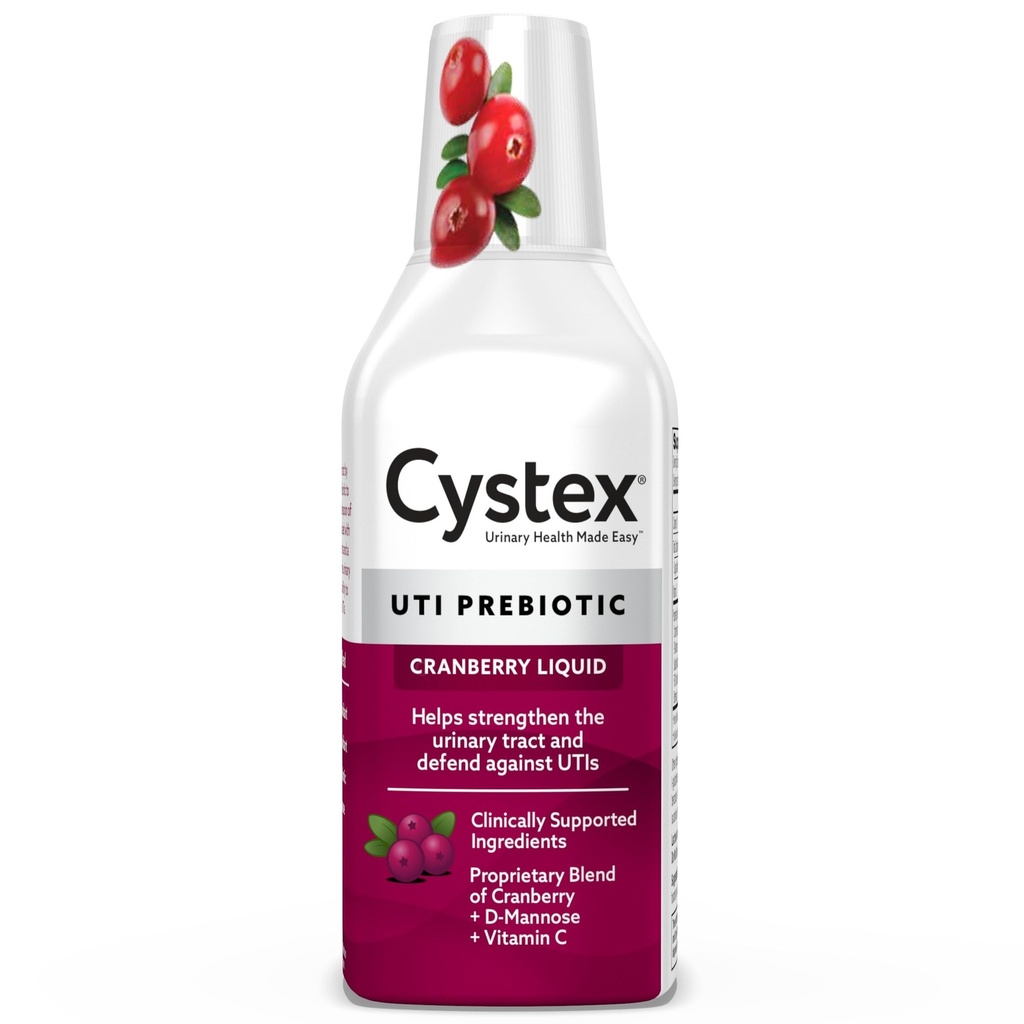 Cystex UTIサポート&尿の健康サプリメント - D-Mannose、ビタミンC、およびUTI保護とメンテナンスのためのBromelainと砂糖フリークランベリープレバイオティクス - 液体式 - 7.6 fl oz - (パッケージ 1)