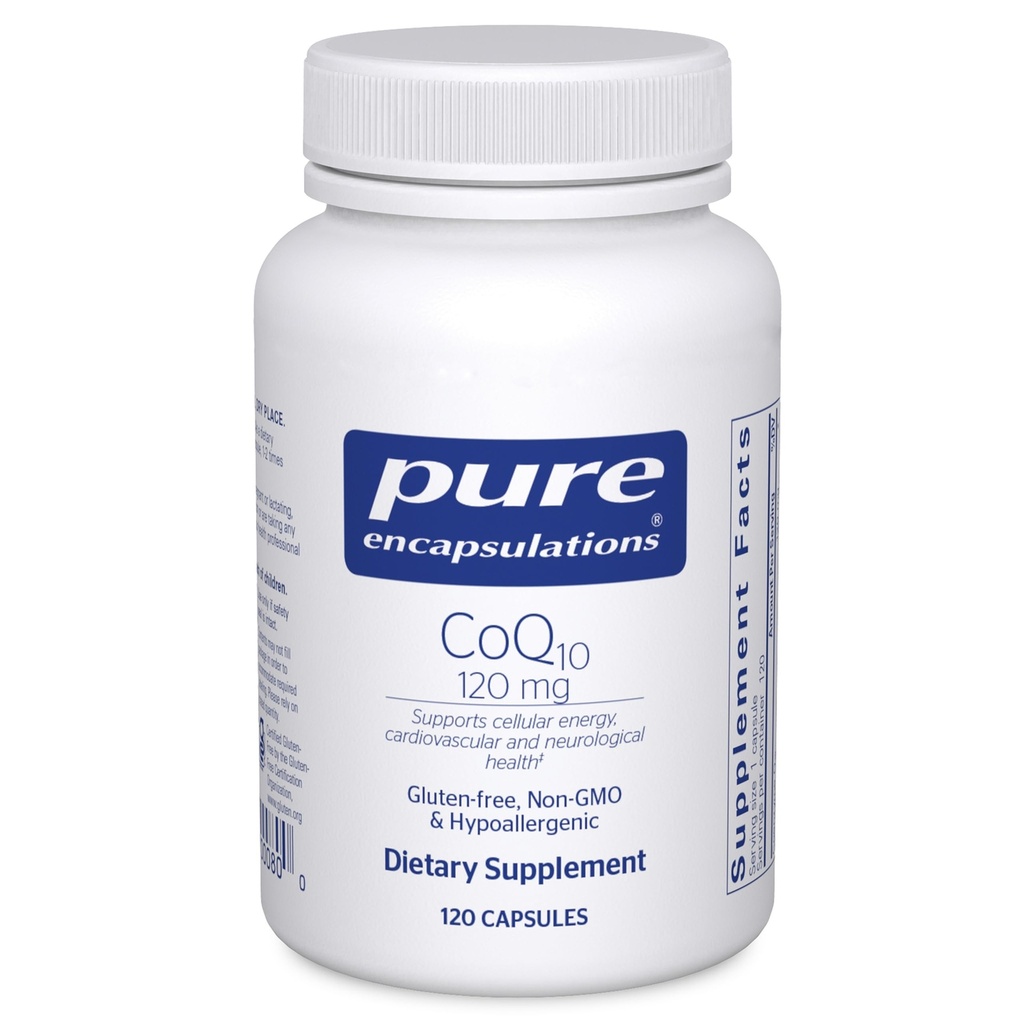 純粋なカプセル化CoQ10 120 mg - 心の健康、エネルギー、酸化防止剤、脳および記憶健康のための補酵素Q10の補足 - 細胞の健康、認知及び心血管サポート* - 120のカプセル