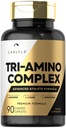 Carlyle Tri-Amino L-Arginine L-Ornithine L-Lysine Supplement | 90 カプレット | ベジタリアン・ノンGMO・グルテンフリー