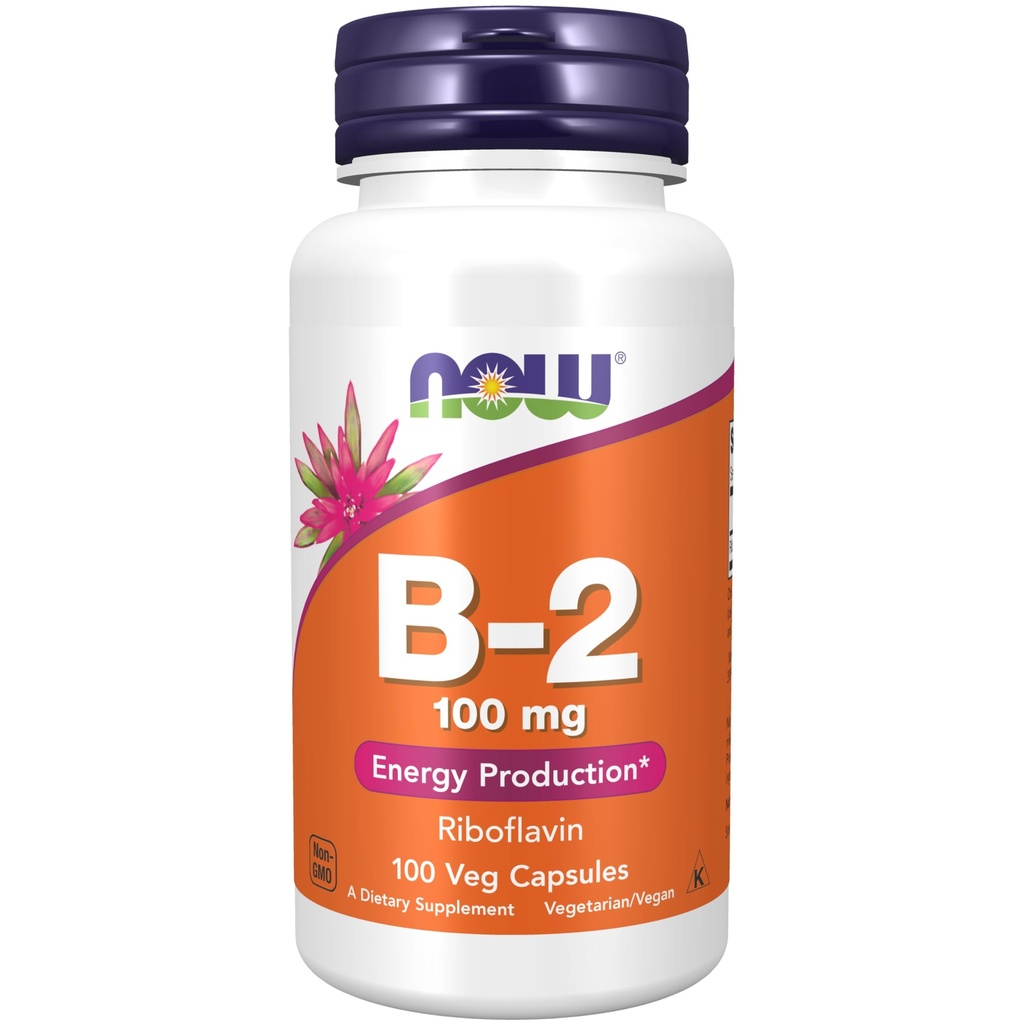 NOWフーズサプリメント、ビタミンB-2(リボフラビン)100mg、エネルギー生産*、100ベジーカプセル