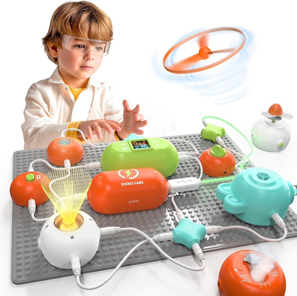 子供のための科学キット - 子供のためのSTEMキット、電子探査キット、420以上のプロジェクト、35回路部品、STEM教育玩具ギフトキッズボーイズガールズ年齢3 4 5 6 7 8 9 10 11 12