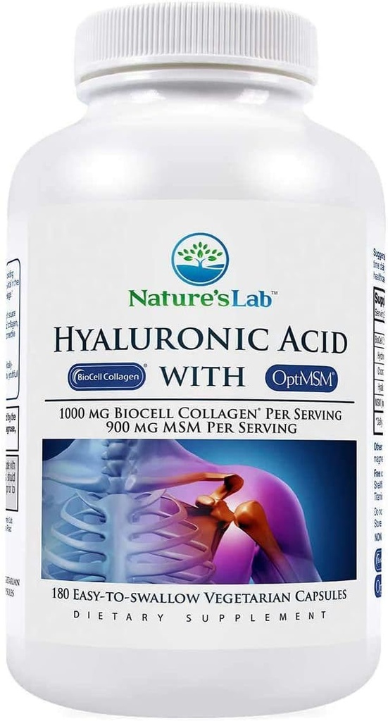 BioCell Collagen、180のベジタリアンのカプセルが付いている性質の実験室のHyaluronic酸