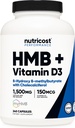 Nutricost HMB(1500mg)とビタミンD3(6000 IU)サプリメント - 240カプセル、80サービング - グルテンフリーおよび非GMO