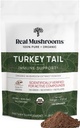 Real Mushrooms Turkey Tail Mushroom Powder – Organic Turkey Tail Extract from – for Wellness, Gut Harmony, & Energy Support – Vegan, Non-GMO, No Fillers – 100 Servings Functional Mushroom Supplement