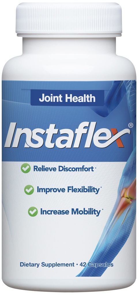 Instaflexジョイントサポートサプリメント - 臨床的にグルコサミン、MSM、ホワイトウィロー、ターメリック、ジンジャー、カイエン、ヒアルロン酸 - 42カプセルの関節リリーフブレンドをスタッド