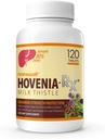 NANOWELL Hovenia-RXミルクアザミ - 80%シリマリンミルクアザミ種子エキスと肝臓サポートサプリメント - 120錠、30日の供給