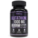 VitaRaw 1000mg Glutathione for Immune Support - 100mg Absorption Complex - Reduced Liposomal Glutathione Supplement with Alpha Lipoic Acid - Brain Booster, Glowing Skin, Liver Support