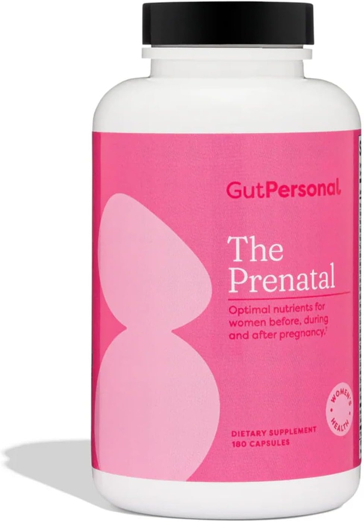 Gut Personal Prenatal Supplementは、朝の病気を軽減し、完全なプレナタルとポストナタルサポートであるように処方されたエッセンシャル栄養素が含まれています - 180カプセル