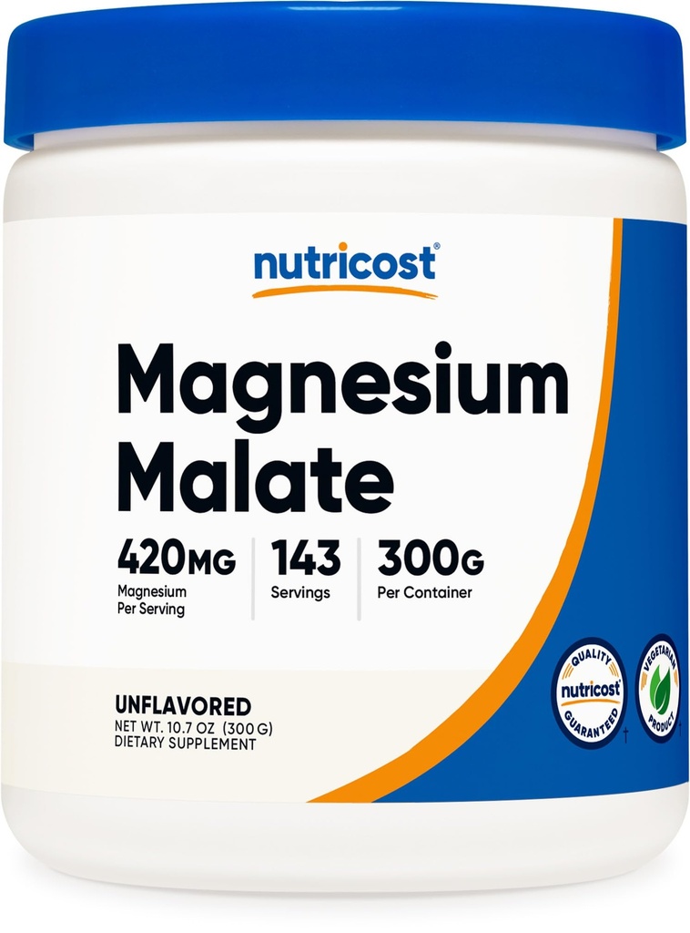 Nutricostのマグネシウムの無光沢の粉(300g) - サービングごとのマグネシウムの420mg - 非GMO、グルテンフリー