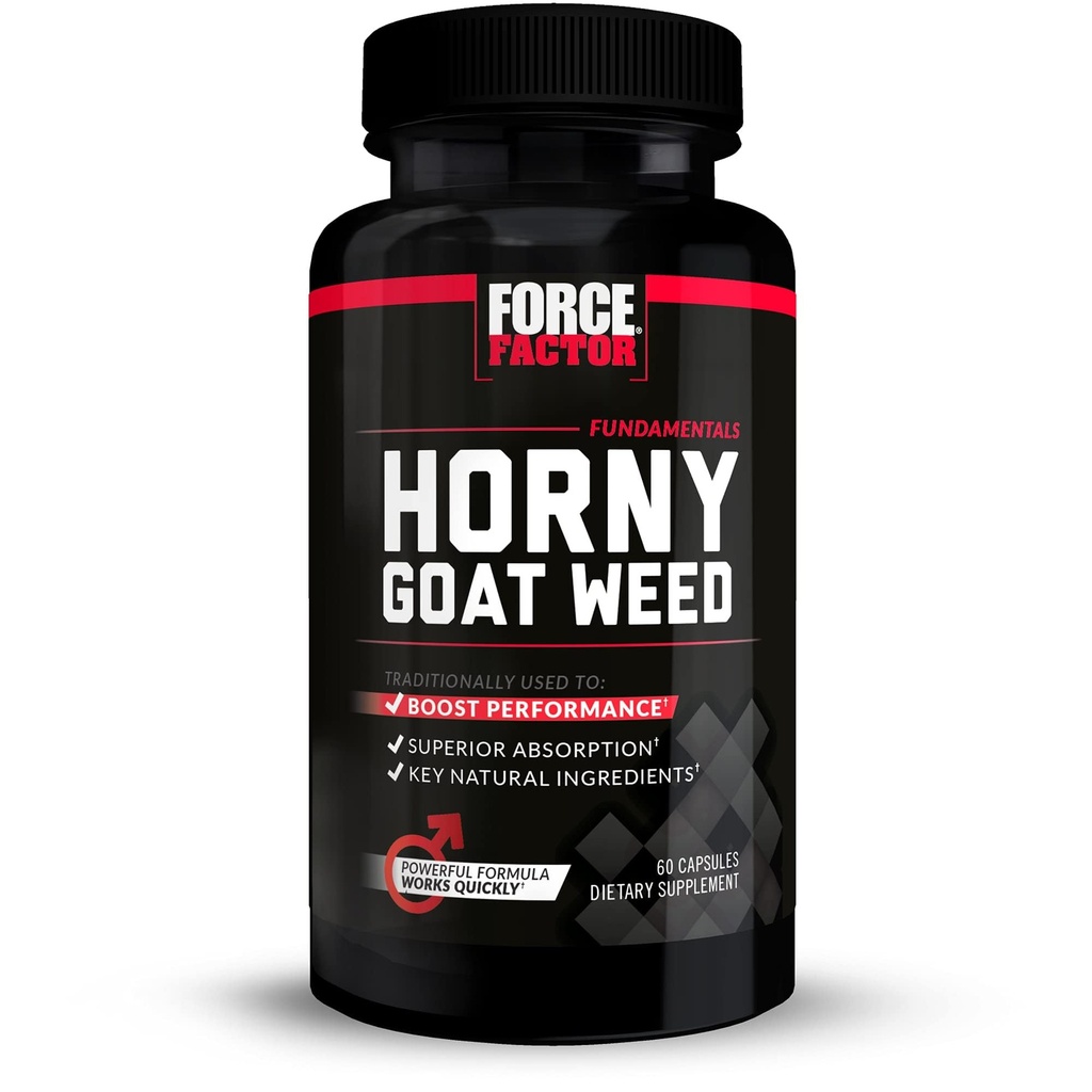 フォースファクターホニーヤギは、優れた吸収、ファンダメンタルシリーズ、750mg、60カプセルのための天然の男性ドライブと自然成分の飼料