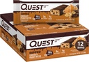 Quest Nutrition Dipped Chocolate Peanut Butter Protein Bar, 18g Protein, 1g Sugar, 3g Net Carbs, Gluten Free, 12 カウント