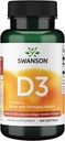 SwansonのビタミンD-3 5000 IUの骨の健康の免疫サポート健康な筋肉機能D3の補足(cholecalciferol) 125のmcg 250のSoftgelsの計算