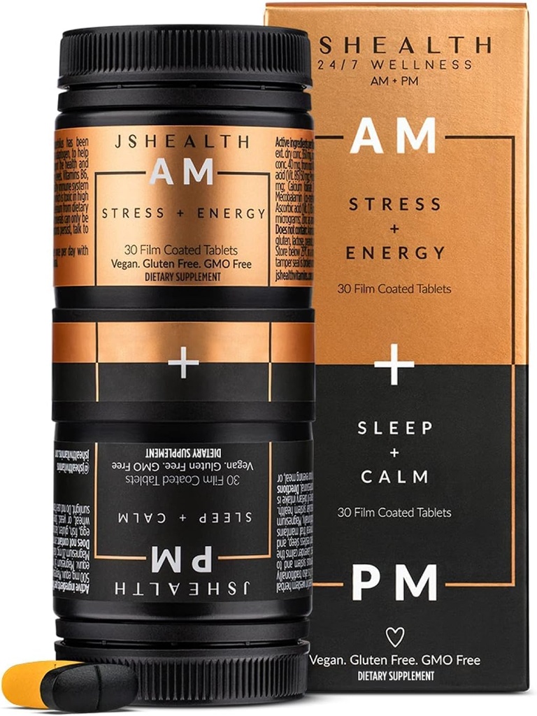 JSHealthのビタミン、AM + PMの方式 女性および人のための毎日のMultivitamin (60のタブレット、30日の供給)