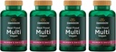 実質の食糧多女性のMultivitamineralの女性の健康の尿路のストレスの応答骨の毛の皮の釘サポート補足のビーガングルテンフリーの非GMO 90の野菜のカプセルのベジーキャップ(4パック)