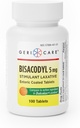 GeriCare Bisacodyl 5 mgラキシativeコーティング錠 | ドルコラックスのジェネリック | 興奮剤乳剤 | 深夜便秘救済100カウント(パック1)