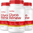 NutraRize(3 Glyco Renew Pills、All Natural Blood Support Formula、Stable Levelを維持するための最大強度サプリメント、健康、公式のレビュー(180カプセル)への旅