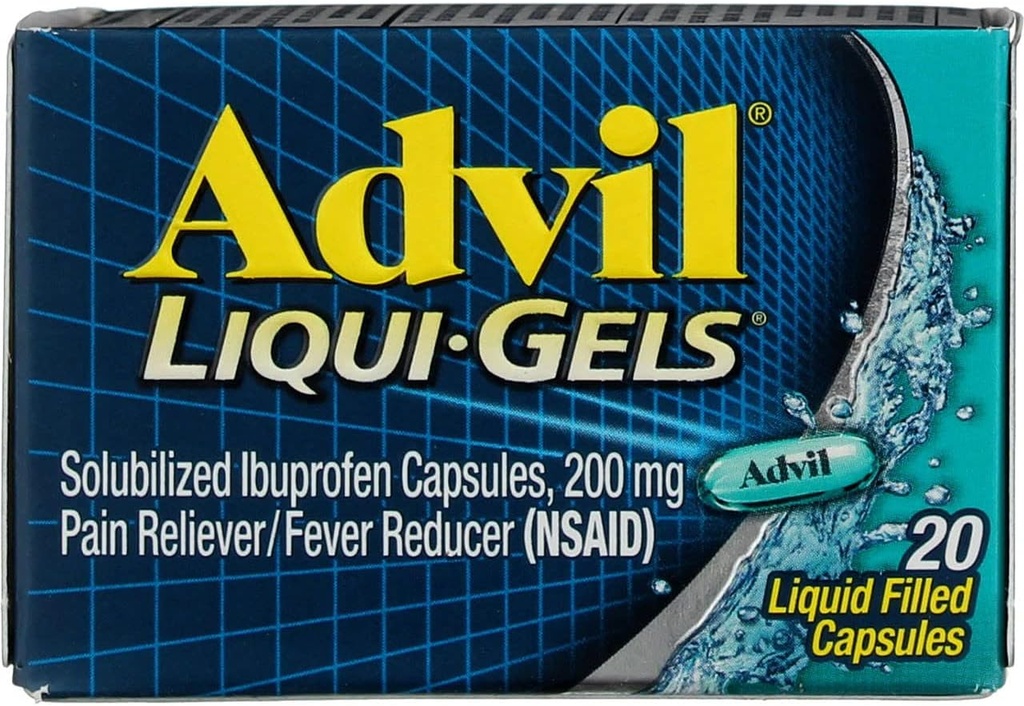 Advilの痛みのReliever/Feverの減力剤のLiqui-Gels 20 CP - パックおよび保存を買って下さい(2のパック)