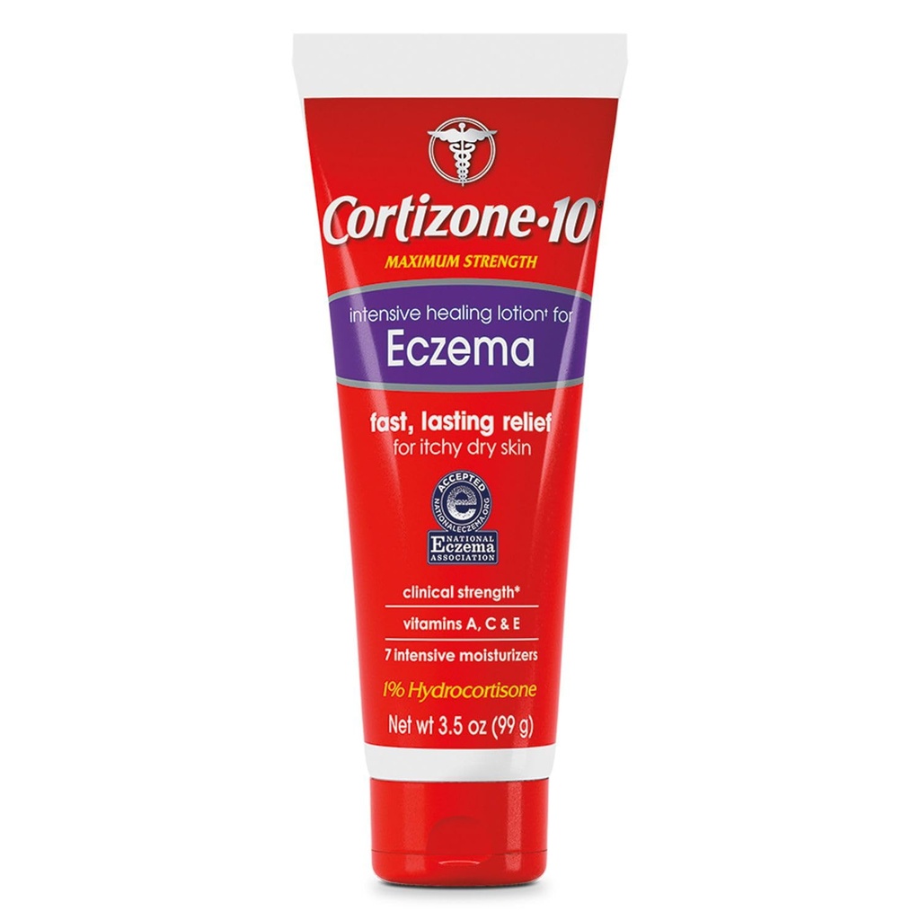 コルチゾン 10 Eczema、1% Hydrocortisone、3.5 oz のための最高の強さの集中的な Healing ローション。