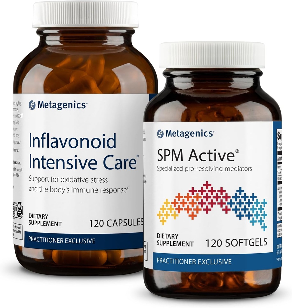 メタジェニックス・デイリー・ジョイント・サポート・デュオ:SPMアクティブ - 120 Softgels and Inflavonoid IC for Joint Comfort, Tissue Health & Minor Discomfort - 120カプセル