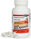 Landau 1mgのChewable Melatonin - 簡単に男性と女性のための自然な睡眠補助金 - 私たちのMelatoninは、米国で作られています - 100錠、自然チェリーの味