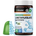 BIO KRAUTER L Methylfolate グミ - 25 mg DFE - 60 ビーガン咀嚼 - MTHF サプリメント - 葉酸サプリメント - 葉酸グミ (ビタミンB9) - ゼラチンフリーフォーミュラ
