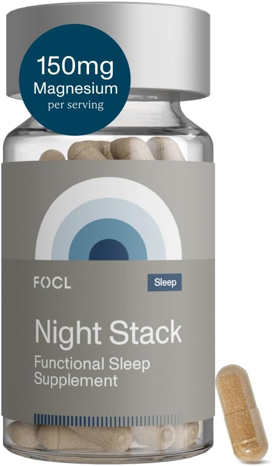FOCLの残りの夜マグネシウムの睡眠の補足 - 自然な睡眠の援助、Melatoninは放します、Grogginies、Calm -Ashwagandha - 完全菜食主義者の睡眠のためのマグネシウムの補足 - 完全菜食主義者、非GMO、Clutyは放します
