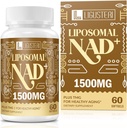 1500のMGのLiposomal NAD+、98%+吸収、NAD+ TMG、老化の防衛、細胞エネルギー、中心及び頭脳機能、長寿、60のSoftgelsのための女性及び人のための補足