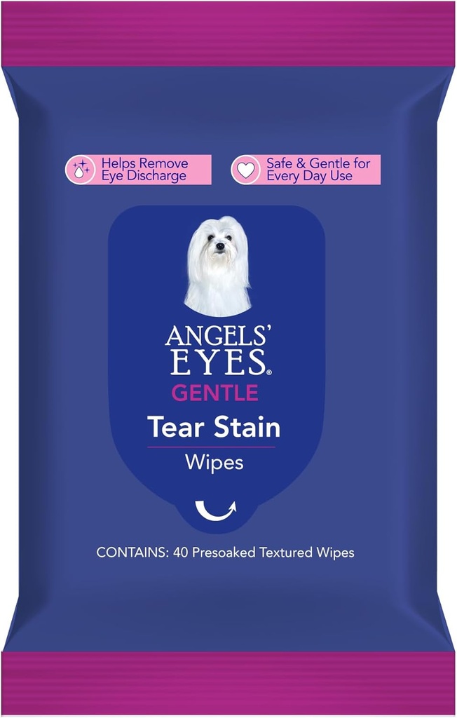 ANGELSのEYESの顔、目及びPawの清潔になること及び破損の汚れのワイプ、大きい4" x7」Hypoallergenicの犬及び猫のワイプは、破損の静脈、土および排出、芳香の放します、40の計算を減らします