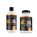 MCTオイルカプセルと純粋なC8 MCTオイルバンドル。