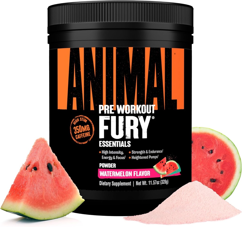 動物の毛皮の前のワークアウトの粉- Watermelon、350mgカフェイン、BCAAのアミノ酸、2gベータAlanine、Citrulline及びチロシン、エネルギー、焦点、強さ、持久力、人及び女性のためのプレワークアウト、20のサービング
