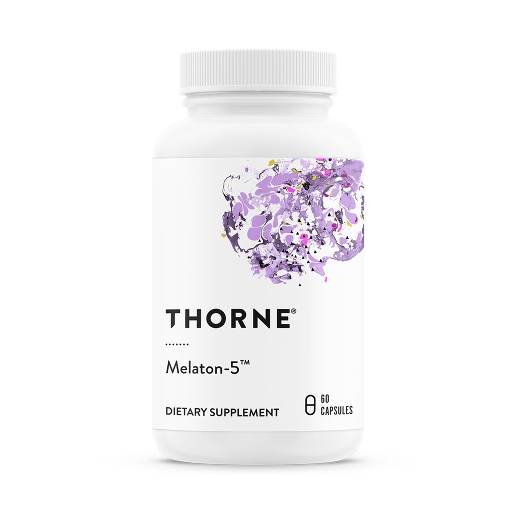 THORNE - Melaton-5-5 mg Melatoninサプリメント - 正常なCircadian Rhythms、Resful Sleep & Relaxation*をサポート - サードパーティ認定 - グルテン、酪農場&大豆フリー - 60カプセル