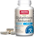 Jarrow Formulas Glutathione Reduced 500 mg - 60 Veggie Capsules - Intracellular Antioxidant - Quality Glutathione Supplements - Supports Recycling of Vitamins C & E - Non-GMO - Gluten Free - Vegan