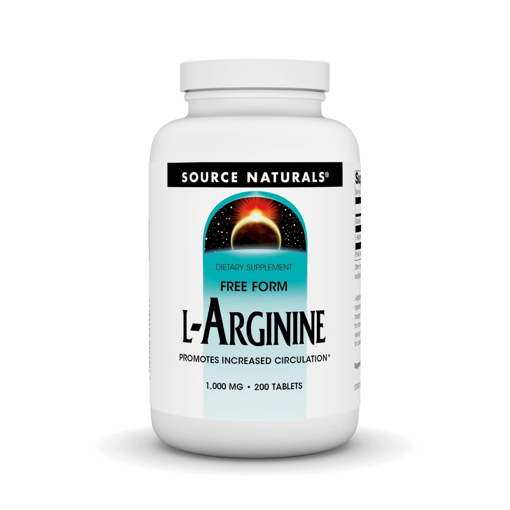 源のNaturals L-Arginineの自由な形態* - 1000のmg、200のタブレット