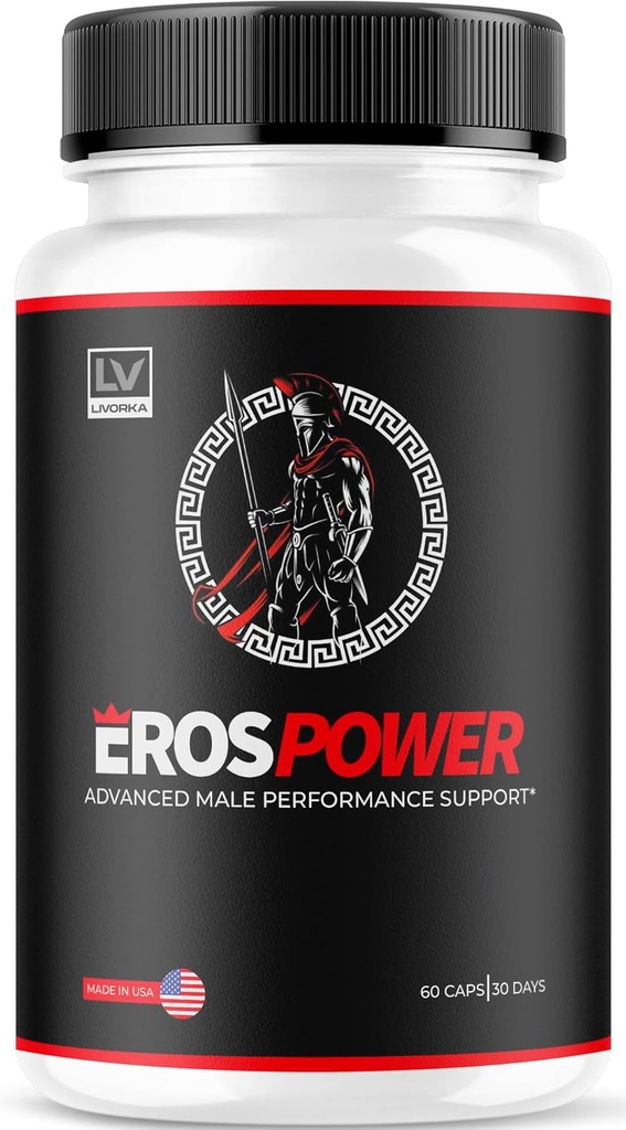 Eros Power Supplement - Eros Power Supplement for Men, Eros Power, Eros Powder Supplement, ErosPower Advanced Formula, Eros Power Capsules for Men, Eros Power Pills, 60 Capsules for 1 Month