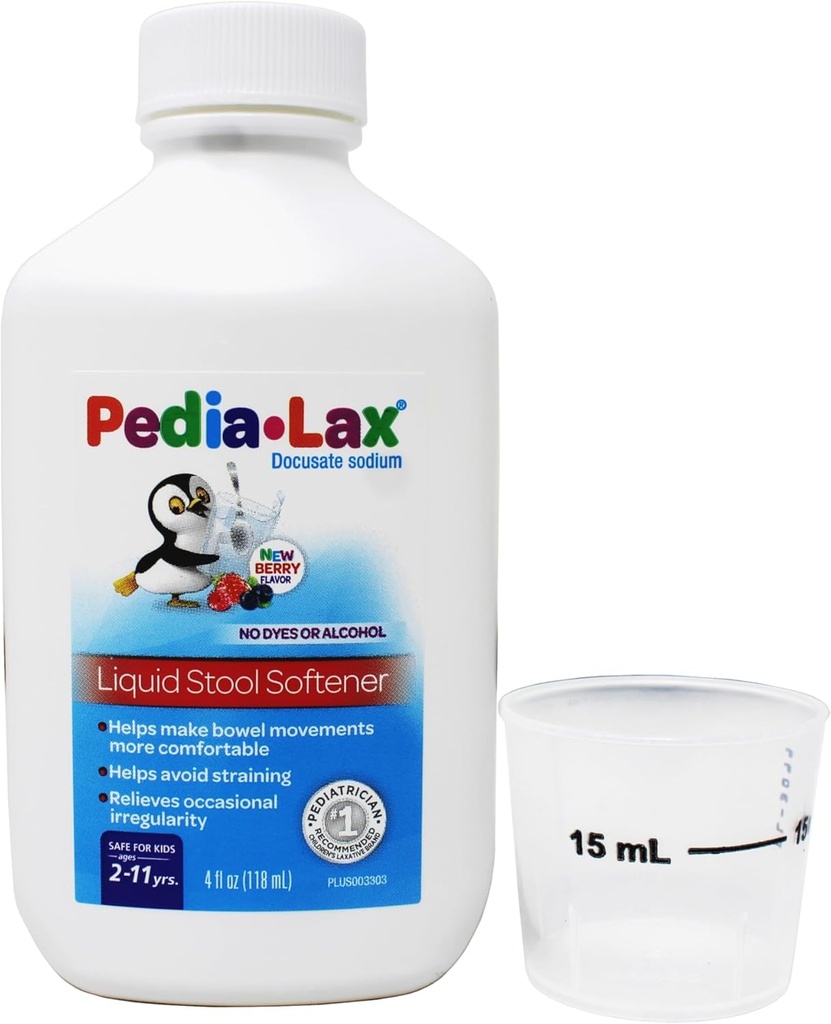 艦隊の Pedia の Lax の液体の腰掛けの軟化剤、フルーツ パンチ、4 つの oz
